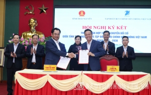 太原与越南邮政电信集团签署2022-2030年阶段的数字转换的合作